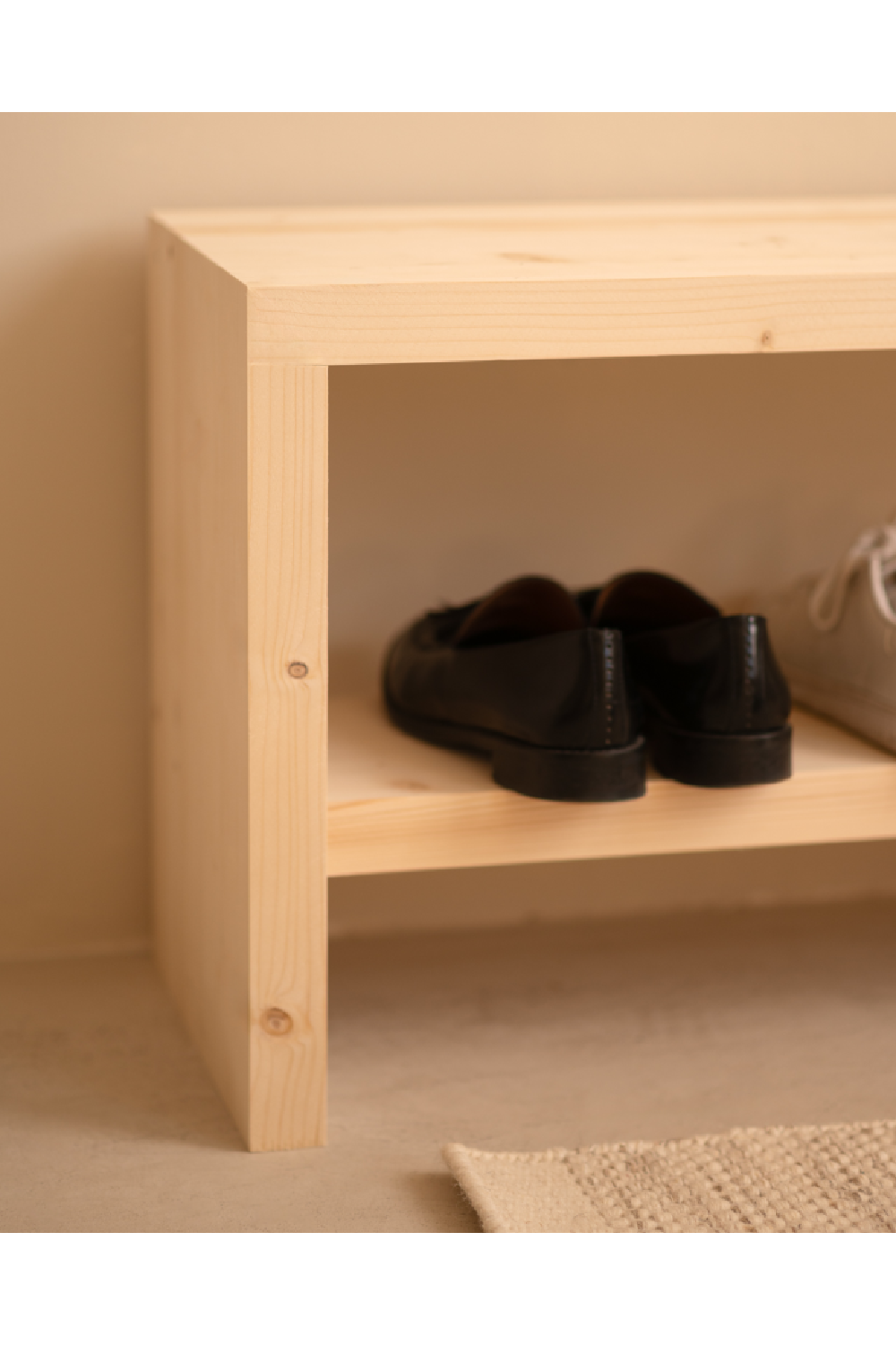 Solid Wood Shoe Bench | Decowood Telva | OROA.com