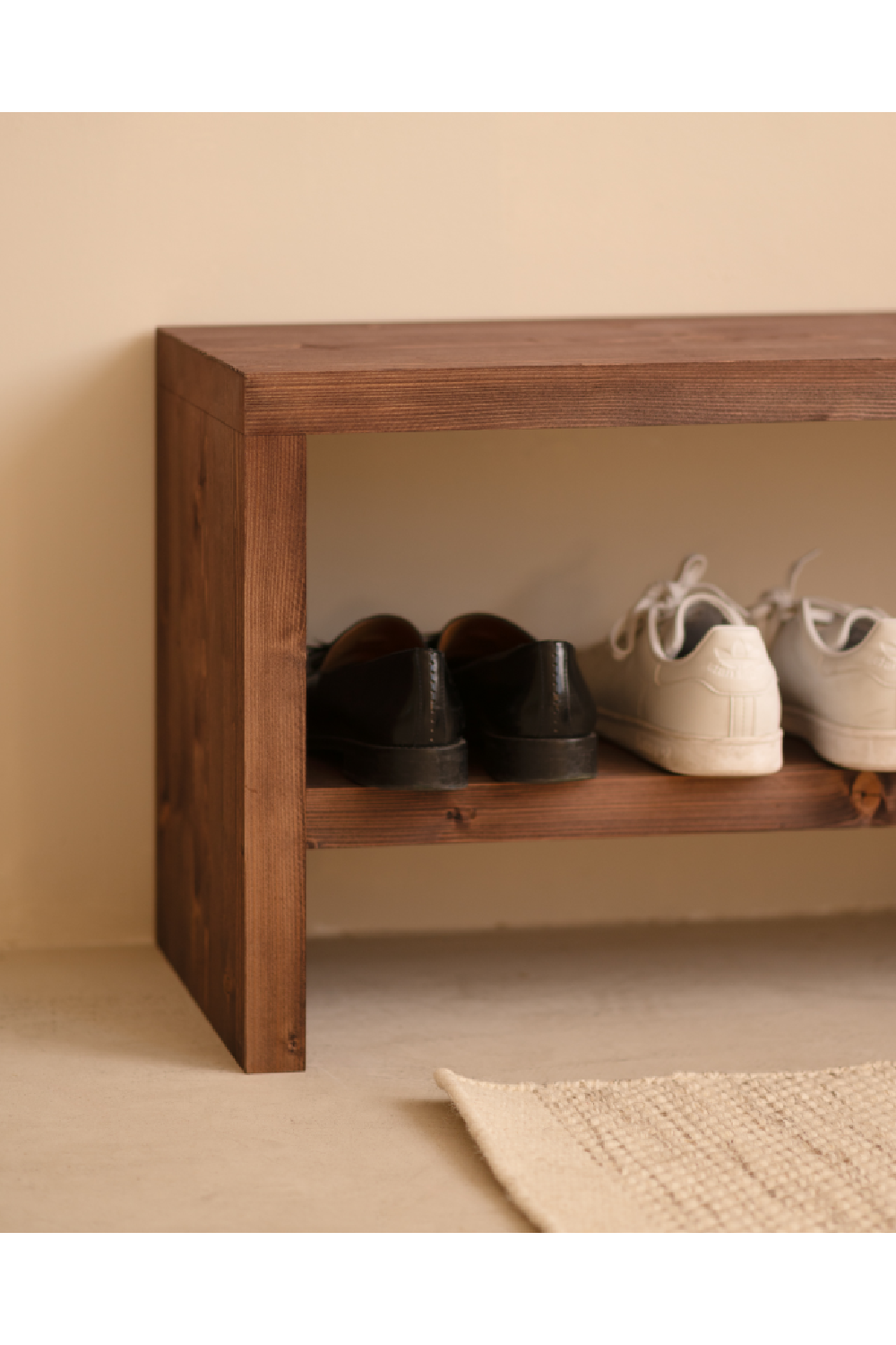Solid Wood Shoe Bench | Decowood Telva | OROA.com