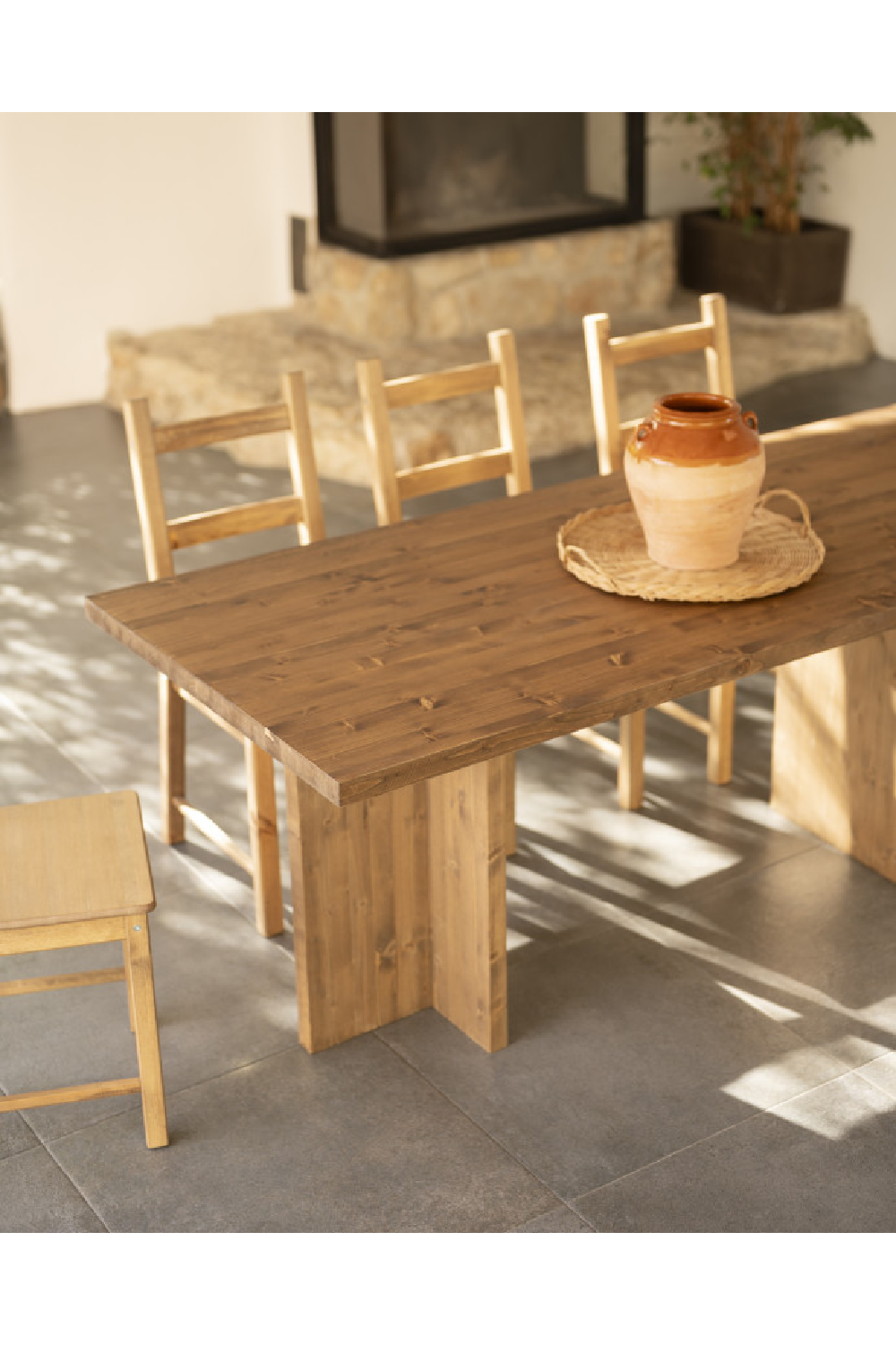 Rectangular Solid Wood Dining Table | Decowood Tena | Oroa.com