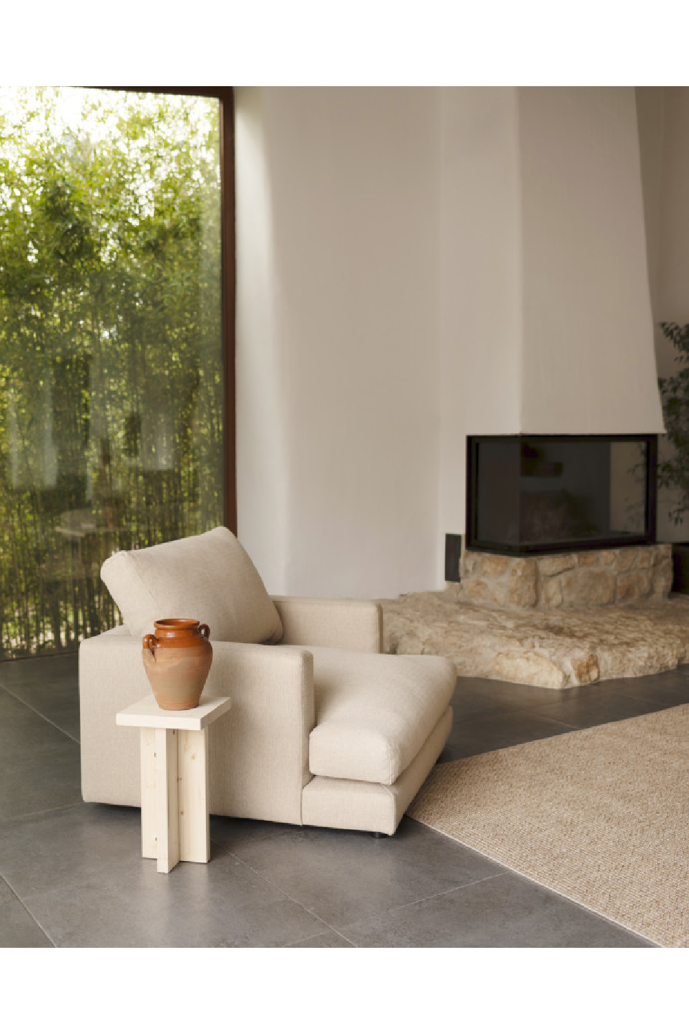 Square Solid Wood Side Table | Decowood Tena | Oroa.com