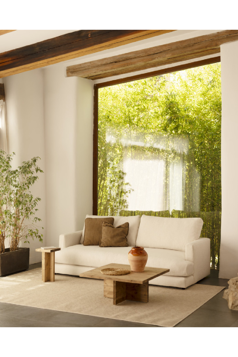 Square Solid Wood Side Table | Decowood Tena | Oroa.com