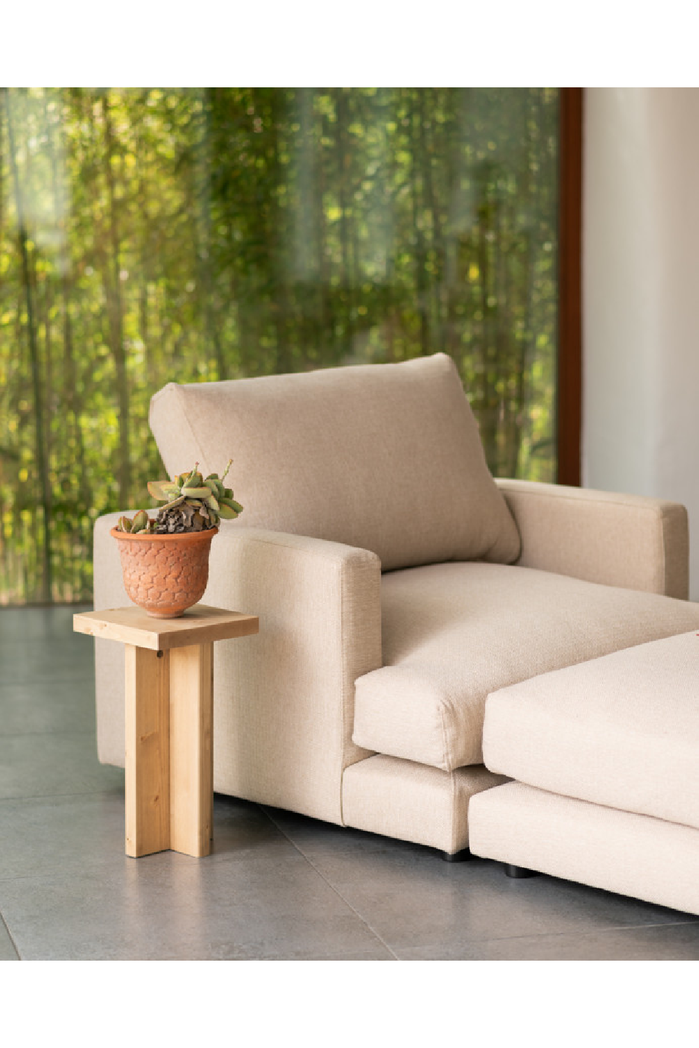 Square Solid Wood Side Table | Decowood Tena | Oroa.com