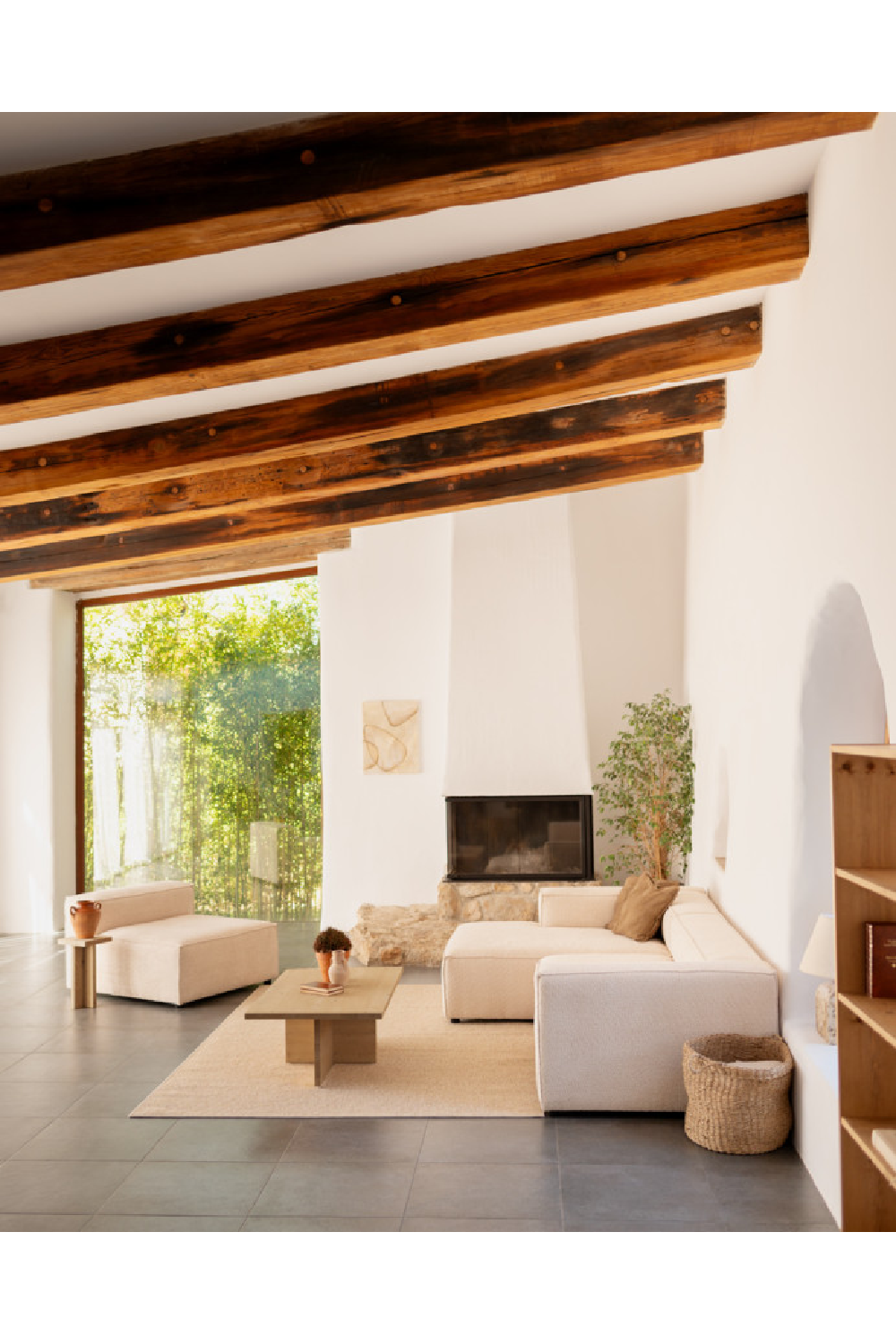 Square Solid Wood Side Table | Decowood Tena | Oroa.com