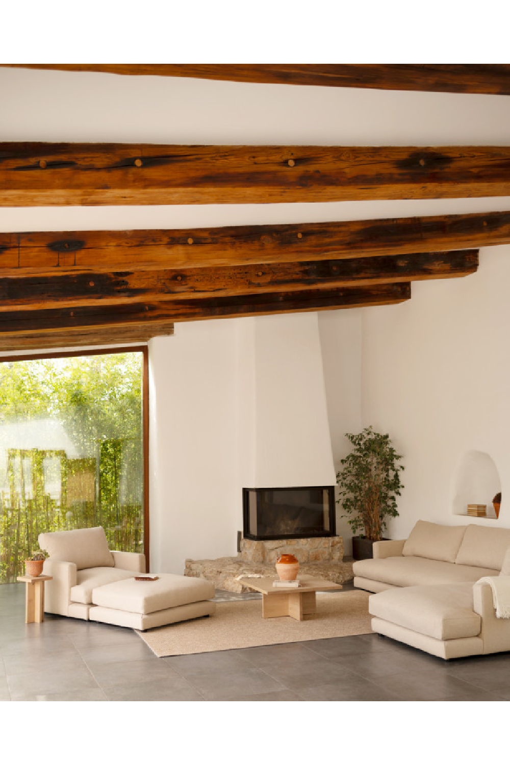 Square Solid Wood Side Table | Decowood Tena | Oroa.com