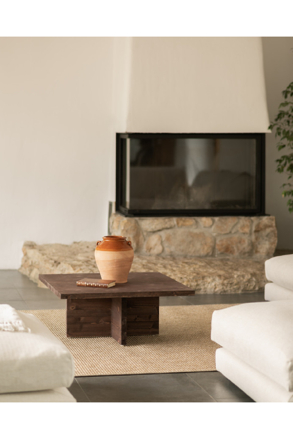 Square Solid Wood Coffee Table | Decowood Tena | Oroa.com
