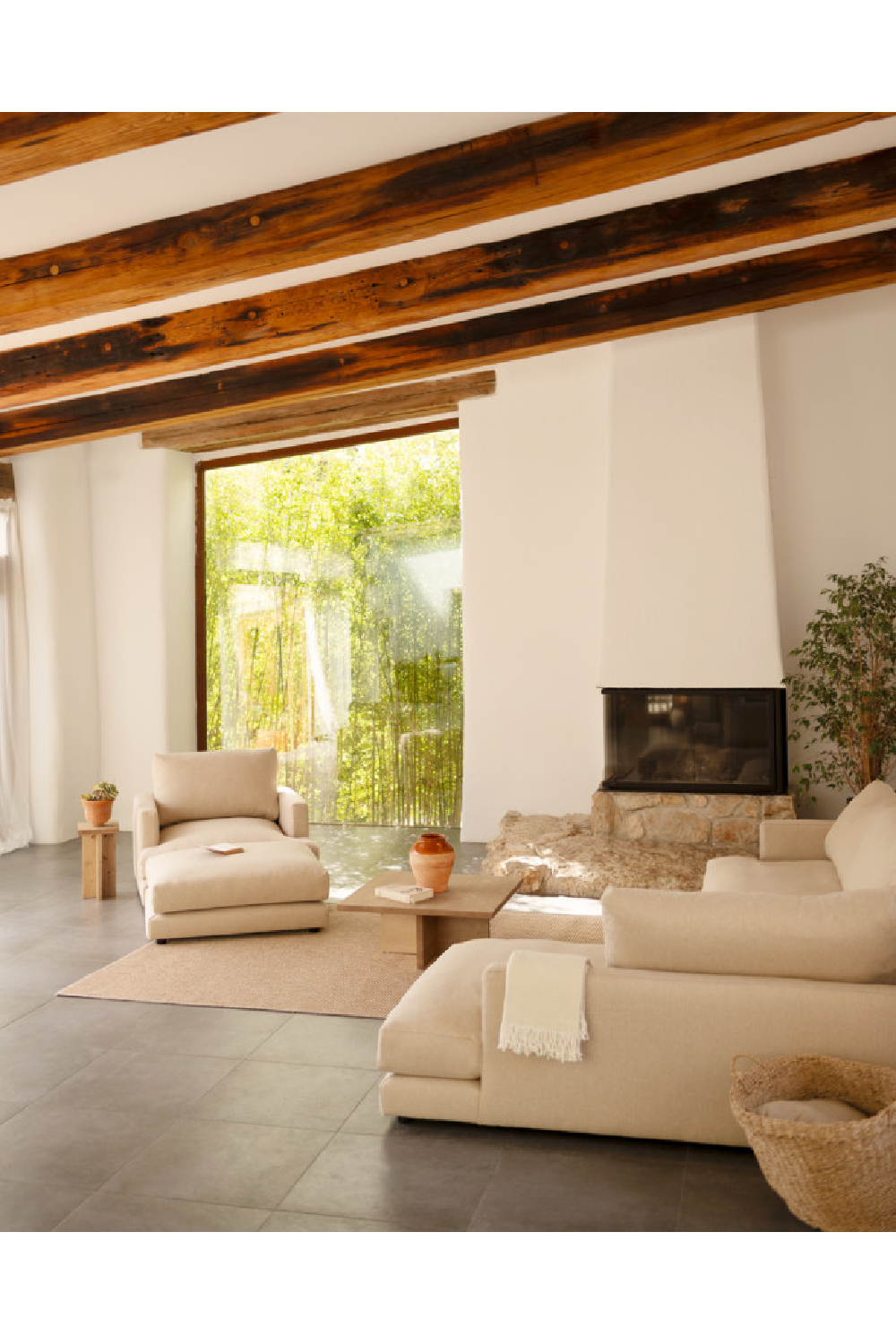 Square Solid Wood Coffee Table | Decowood Tena | Oroa.com