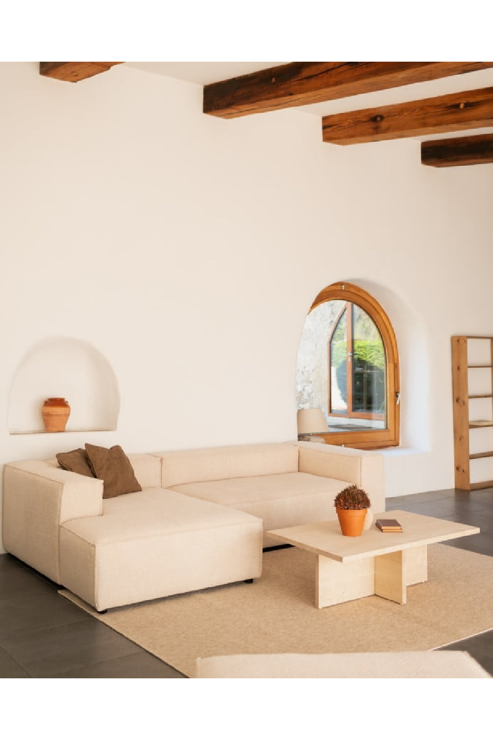 Rectangular Solid Wood Coffee Table | Decowood Tena | Oroa.com