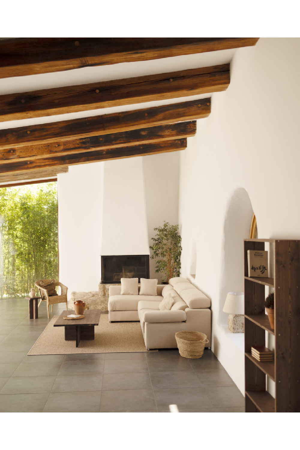 Rectangular Solid Wood Coffee Table | Decowood Tena | Oroa.com