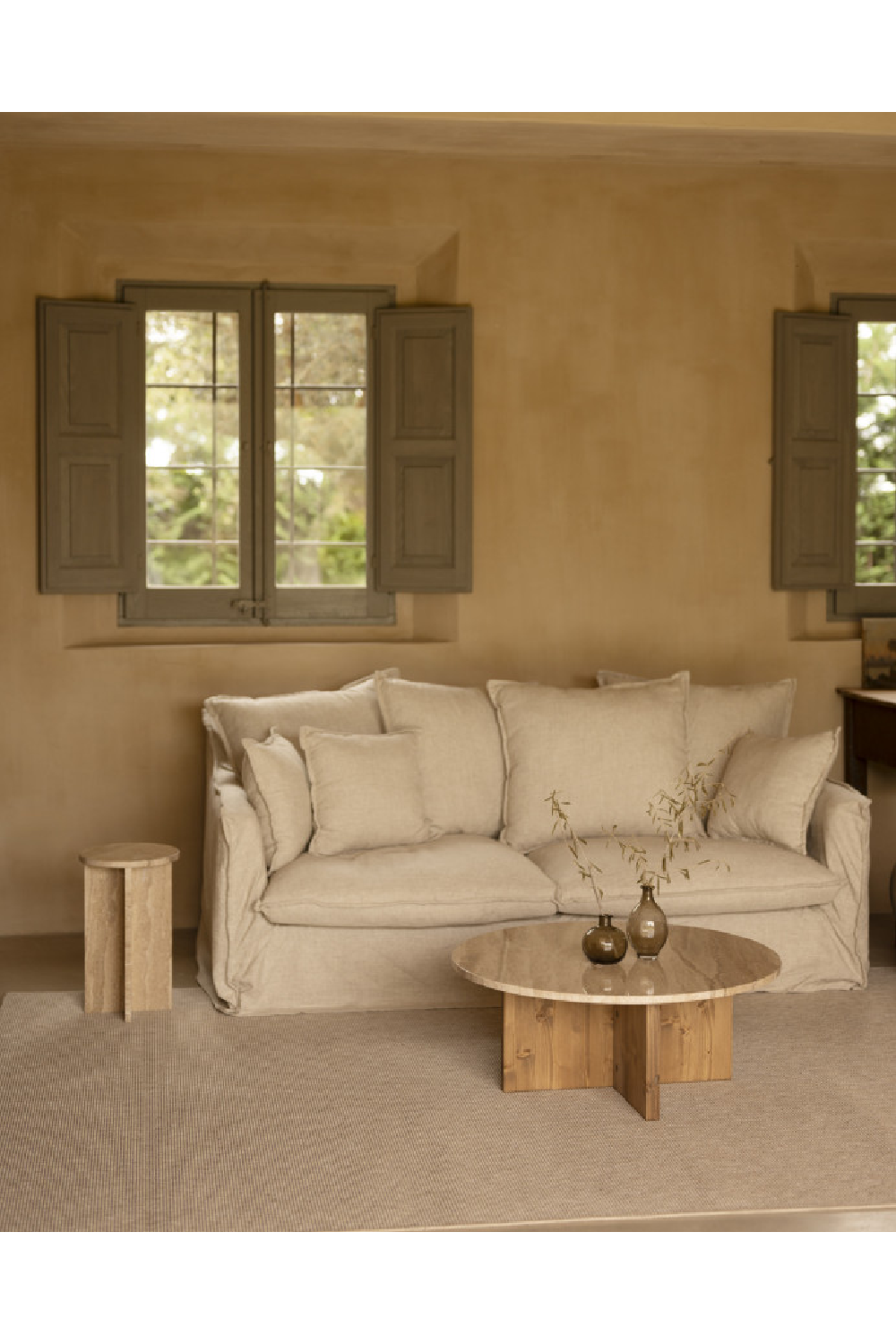 Round Marble Coffee Table | Decowood Tuscany | Oroa.com