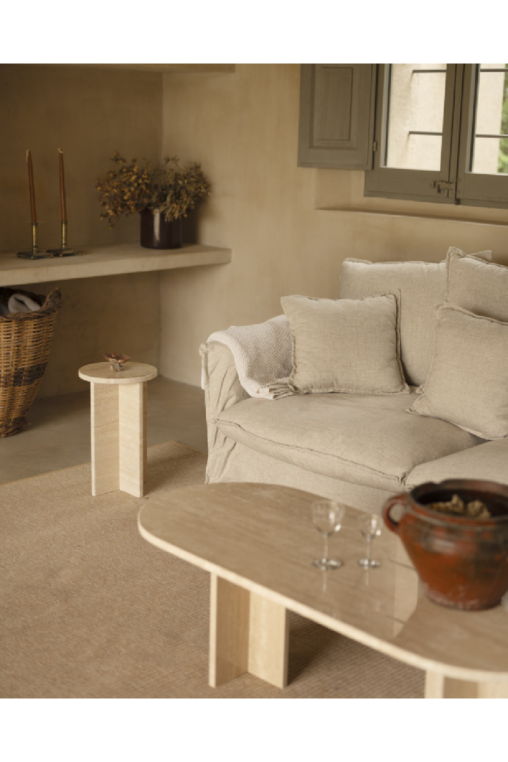 Oval Marble Coffee Table | Decowood Tuscany | Oroa.com