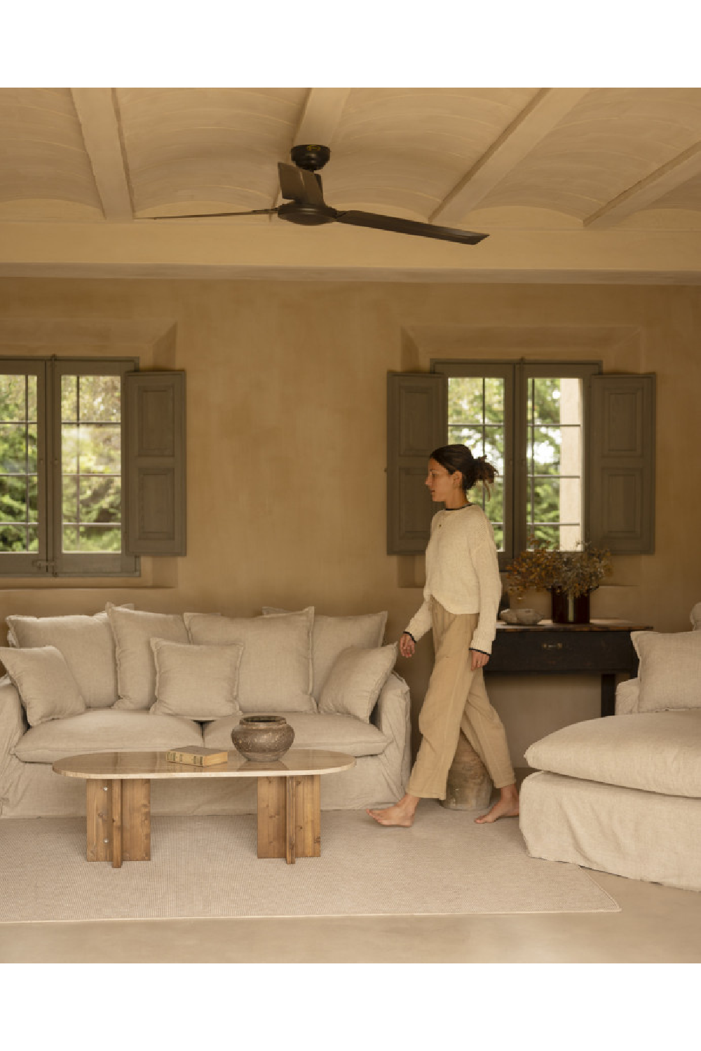 Oval Marble Coffee Table | Decowood Tuscany | Oroa.com