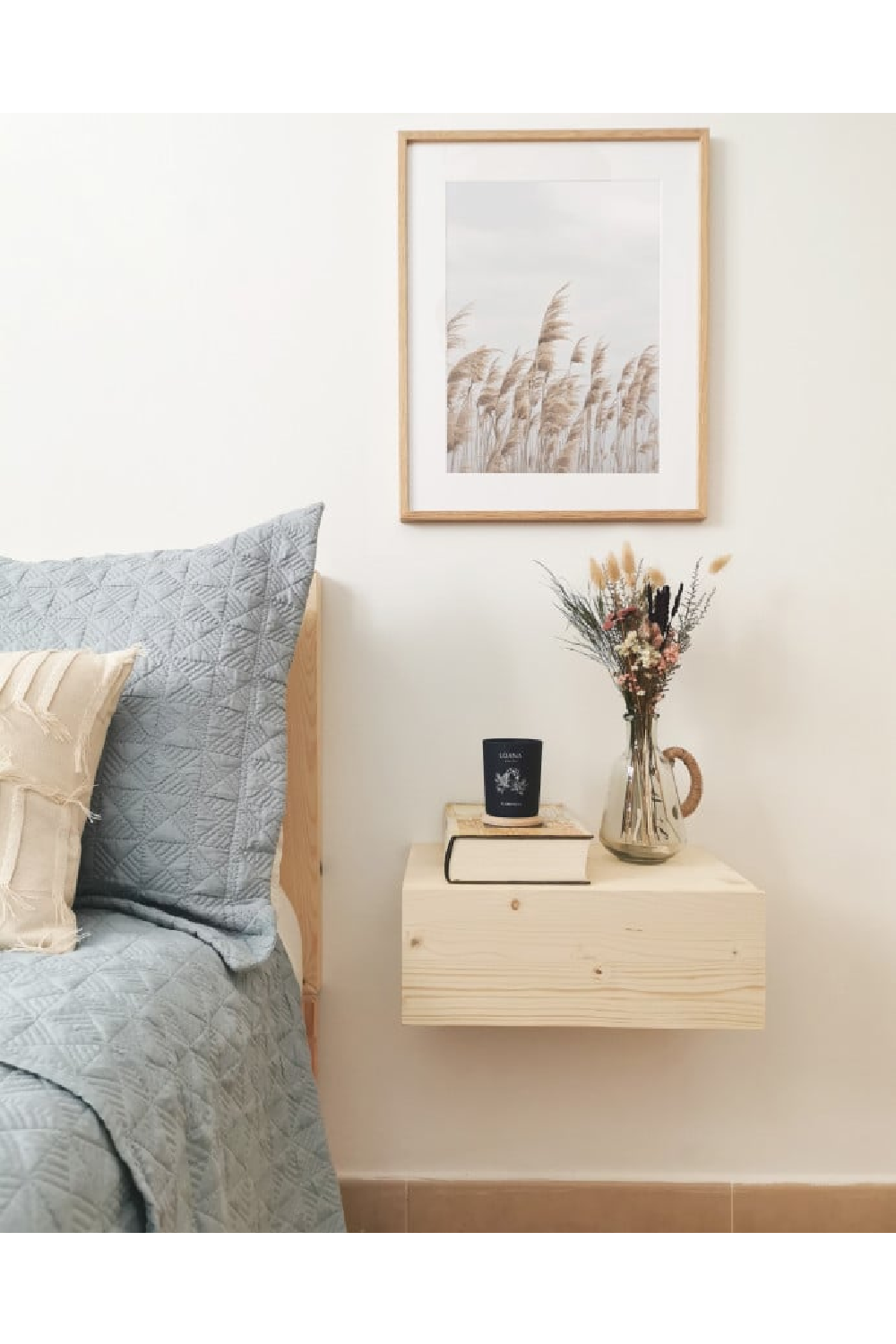 Floating Drawer Bedside Table | Decowood Ingrid | Oroa.com