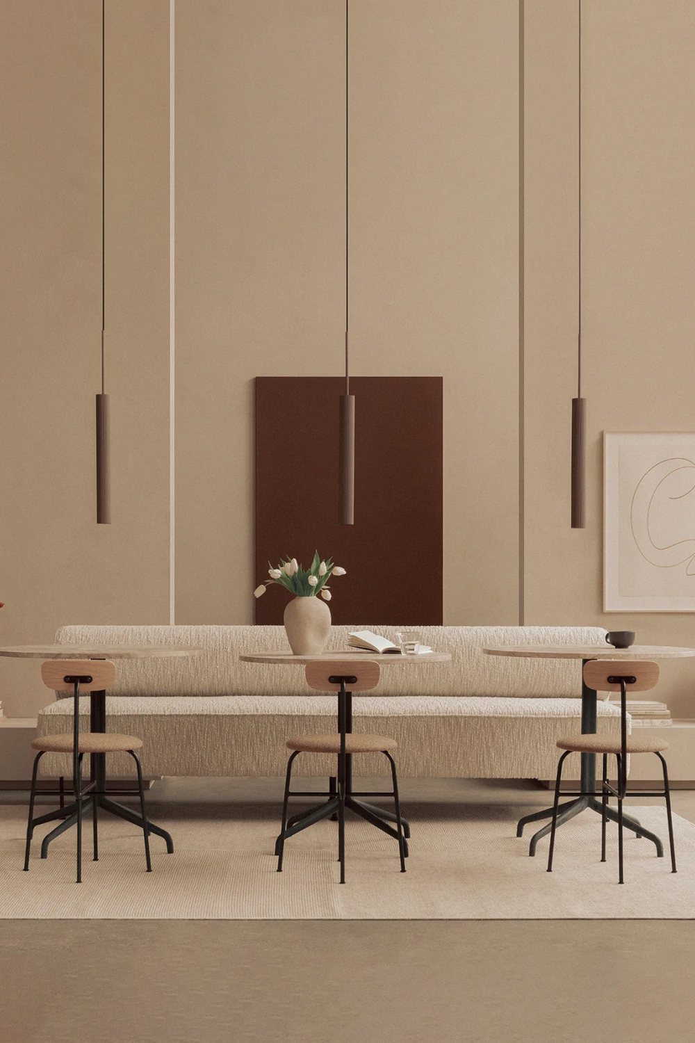 Short-Back Upholstered Seat Dining Chair | Audo Copenhagen Afteroom | Oroa.com