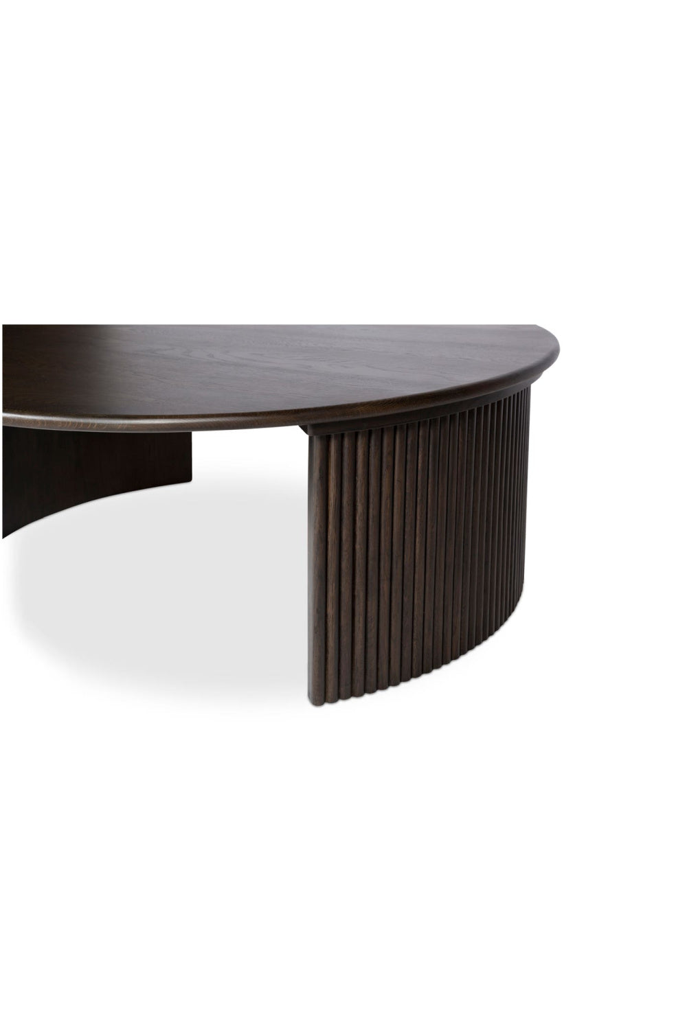 Modern European furniture - Oak Fluted Base Coffee Table - www.oroa.com | Oroa.com