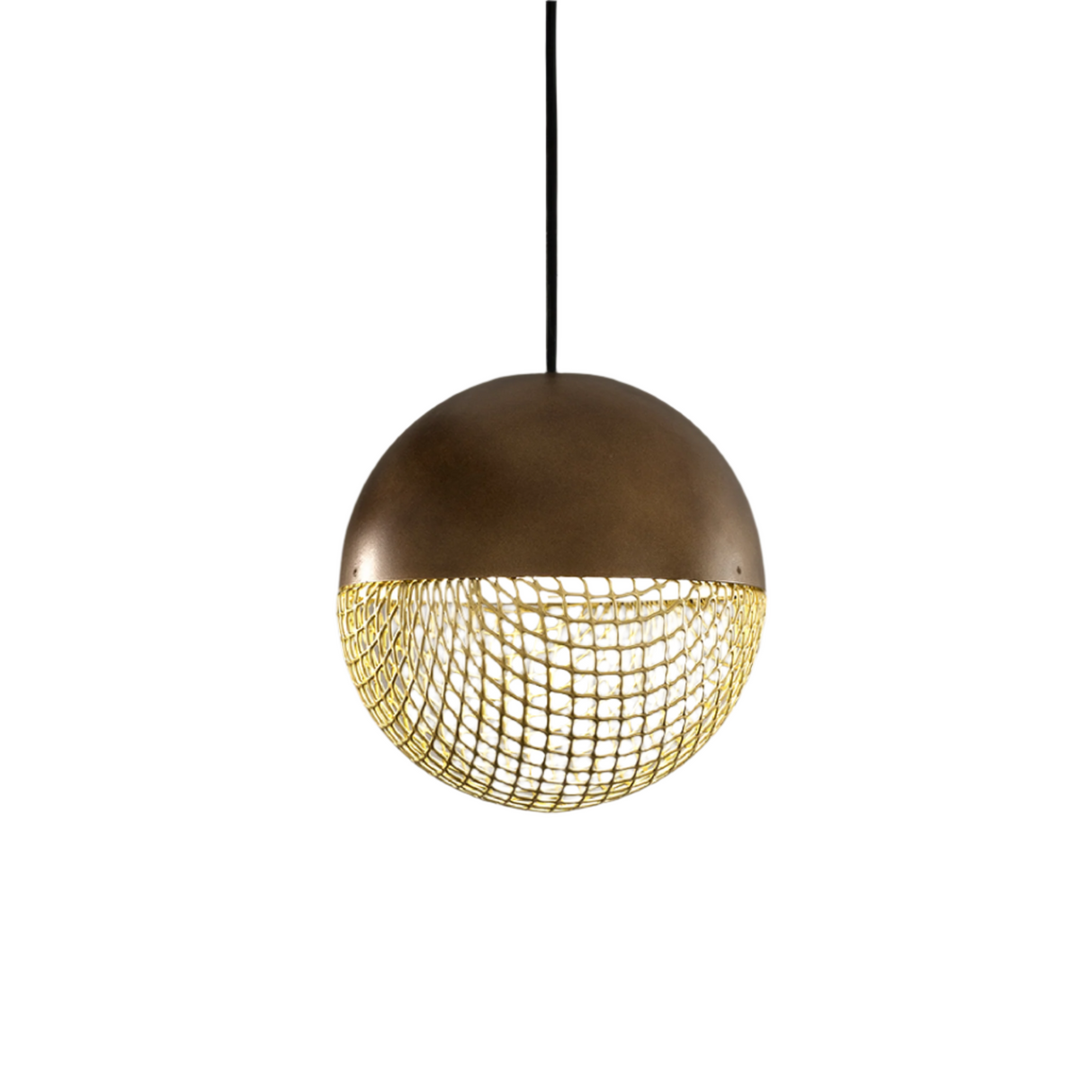 Metal Mesh Round Pendant Lamp | Masiero Iglù | Oroa.com