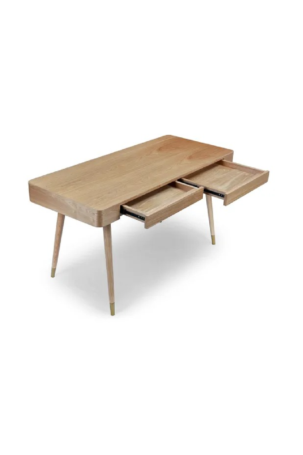 Walnut Wood 2-Drawer Desk | NV Gallery Vinyle | Oroa.com