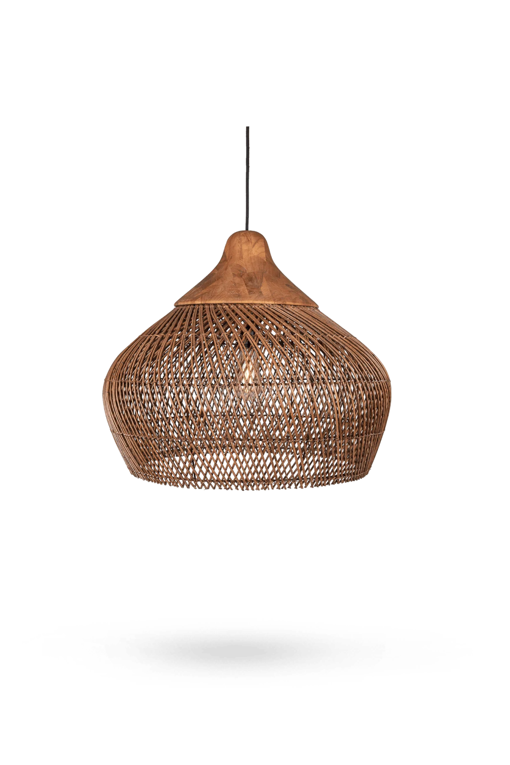 Rattan Rustic Hanging Lamp | dBodhi Harp | OROA.com