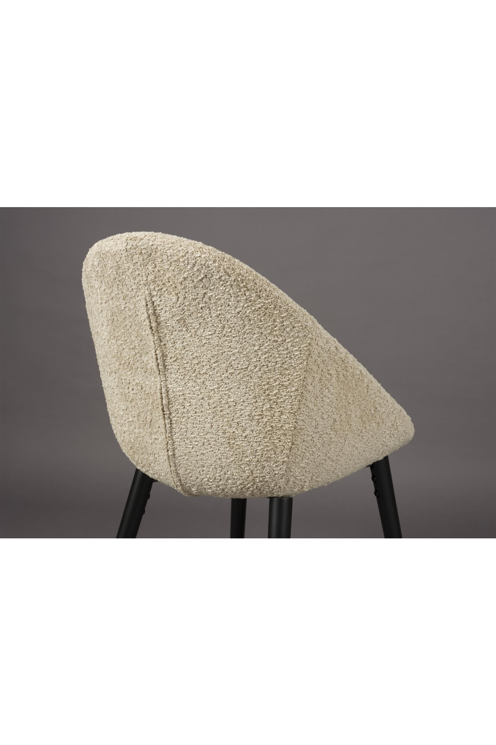 Bouclé Tub Dining Chairs (2) | Dutchbone Fenna | OROA.com