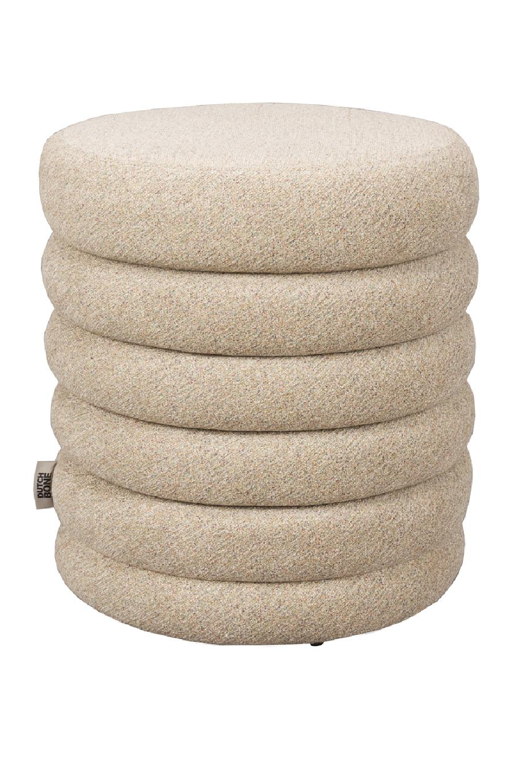 Bouclé Upholstered Stool | Dutchbone Fern | OROA.com
