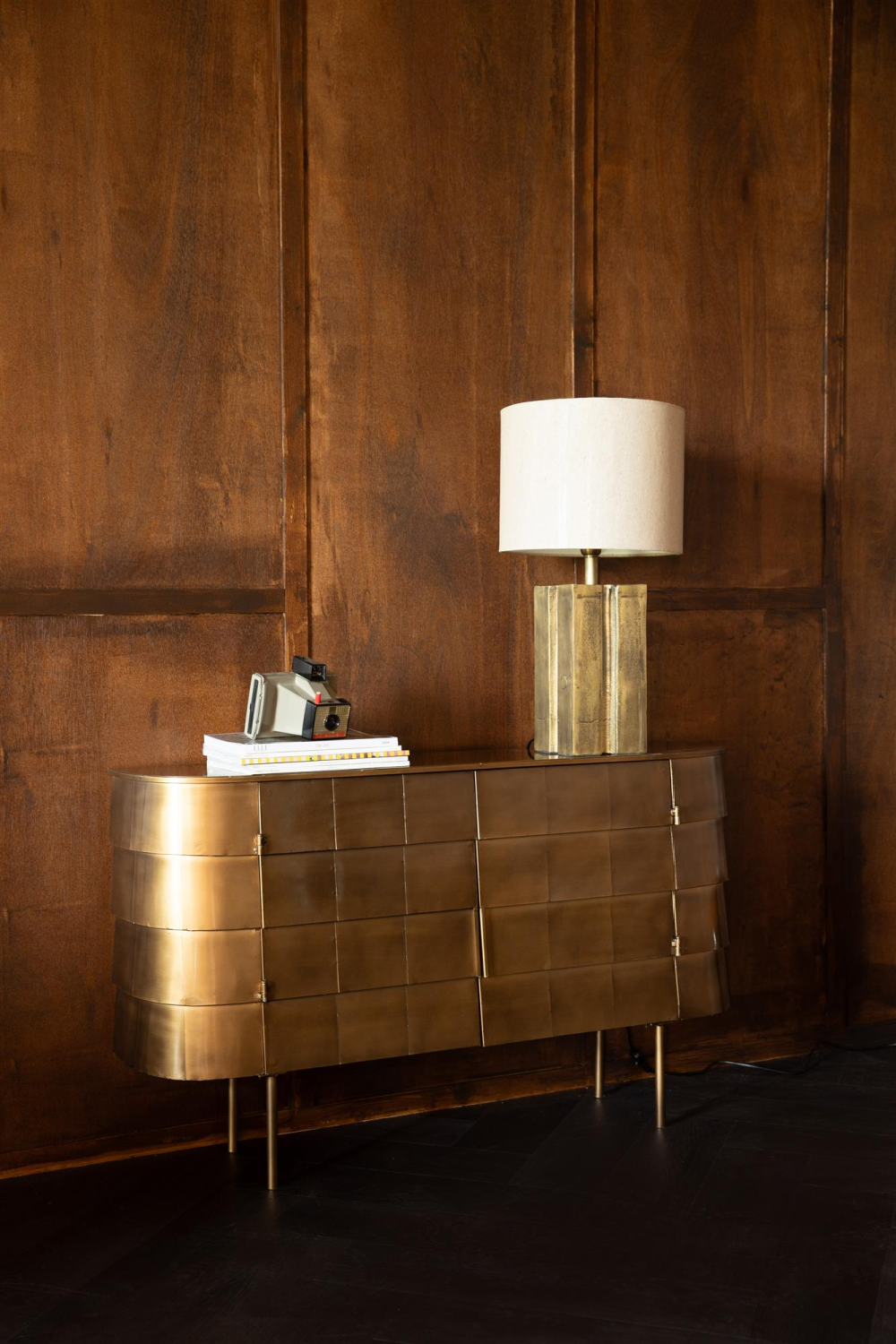 Vintage Gold Sideboard | Dutchbone Hanna | OROA.com