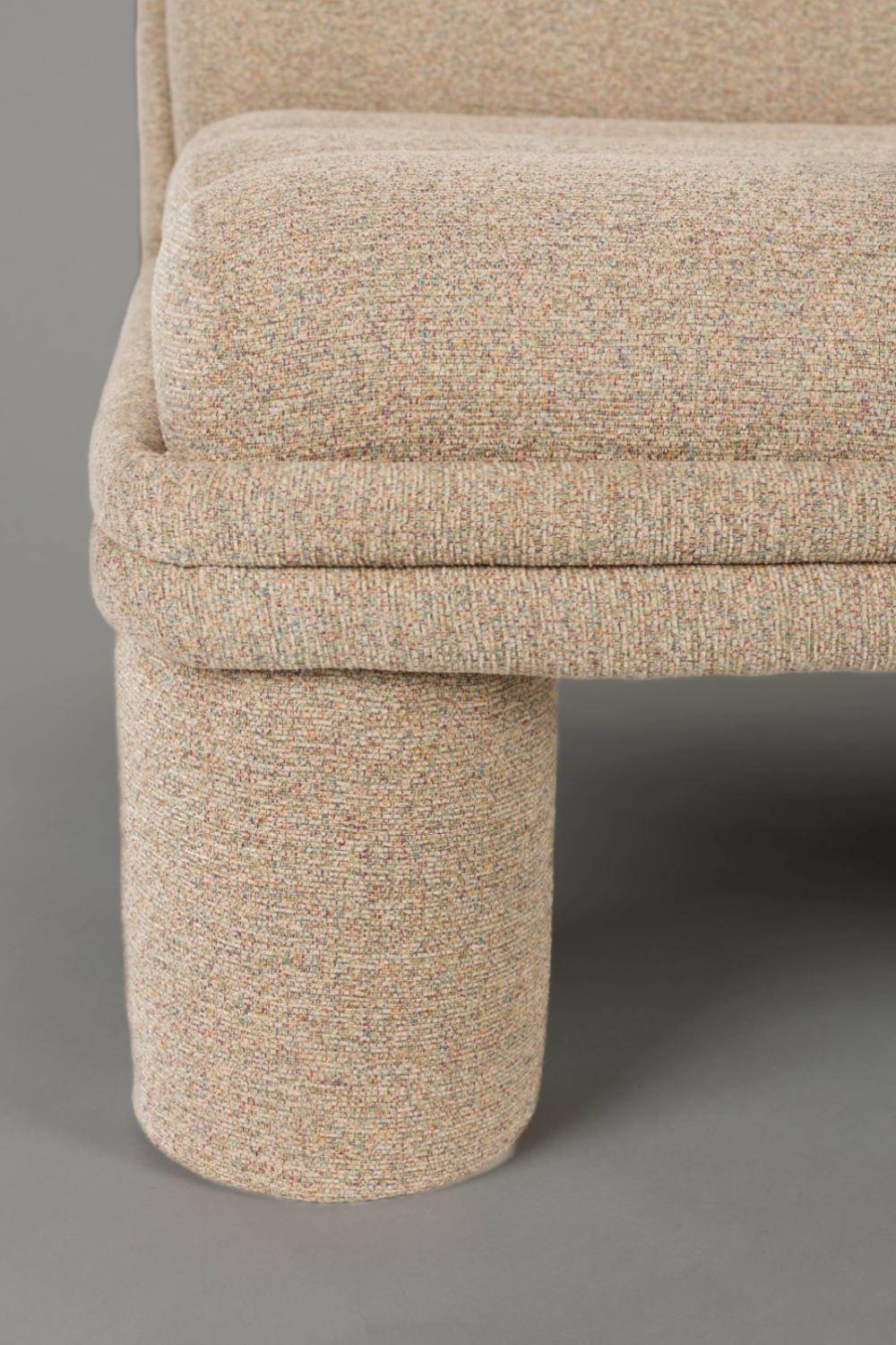 Bouclé Channeled Lounge Chair | Dutchbone Fern | OROA.com