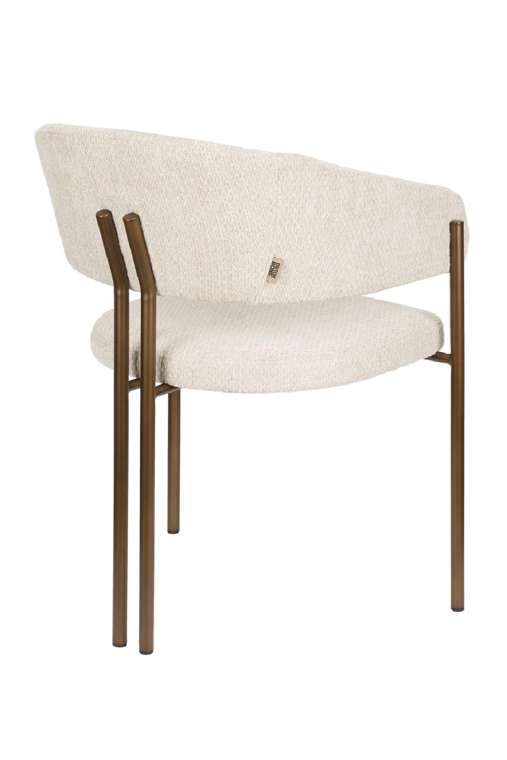 Bouclé Curved Dining Chairs (2) | Dutchbone Naida| OROA.com