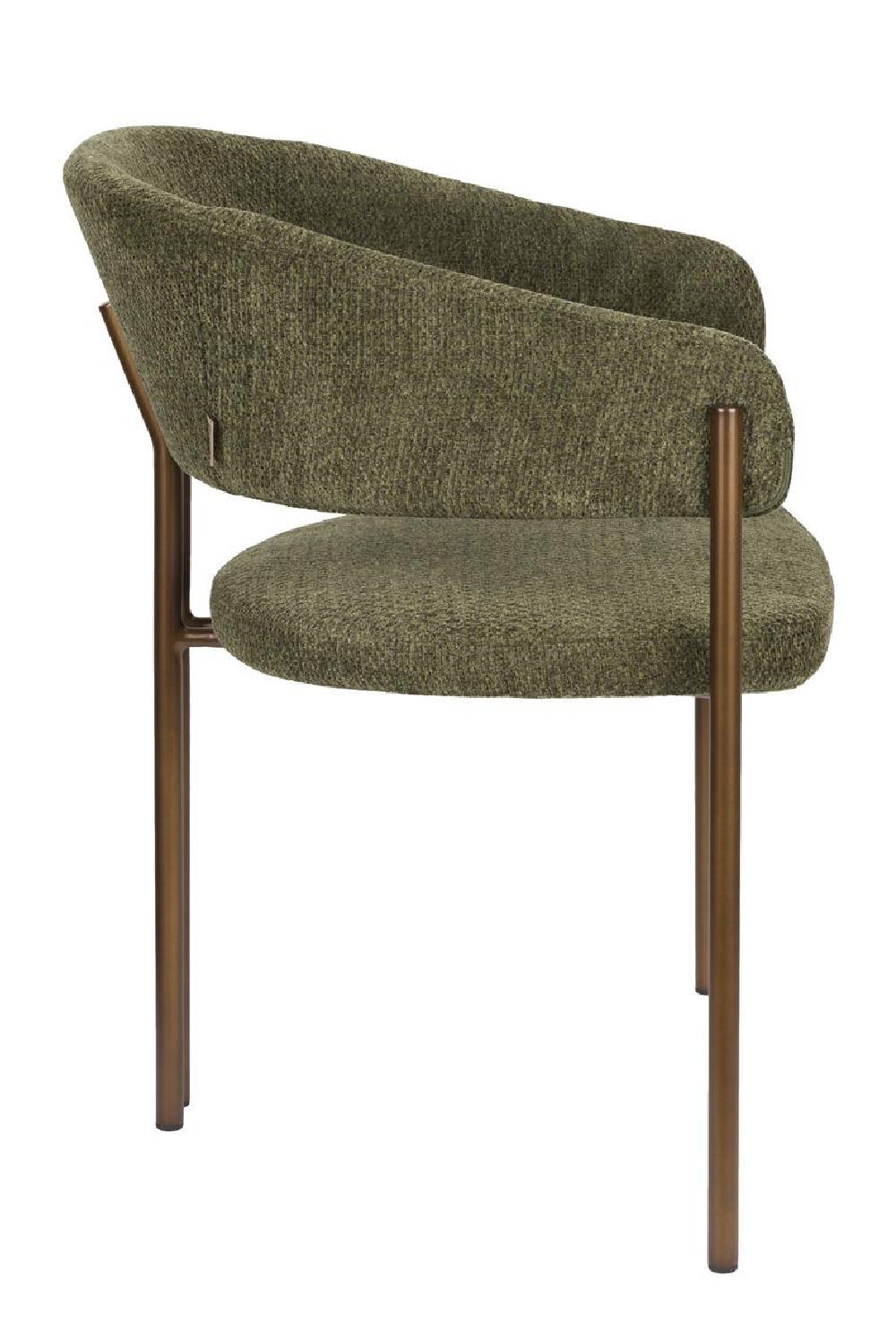 Bouclé Curved Dining Chairs (2) | Dutchbone Naida| OROA.com