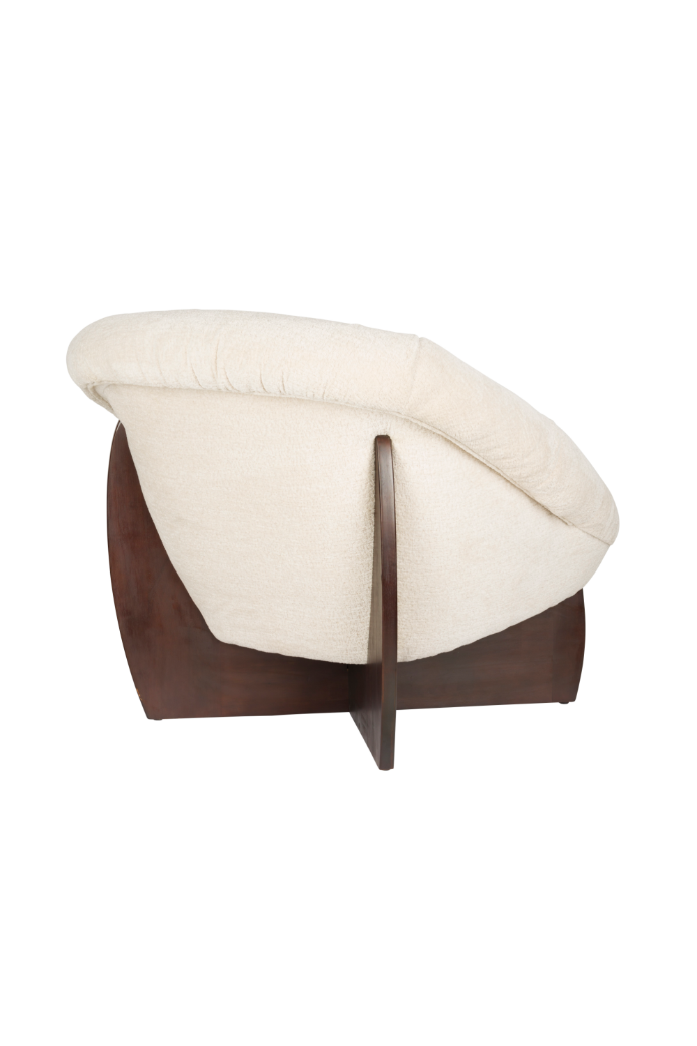 Beige Bouclé Lounge Chair | Dutchbone Emilius | OROA.com