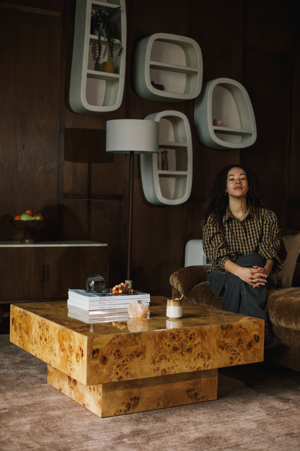 Glossy Square Coffee Table | Dutchbone Quin | OROA.com