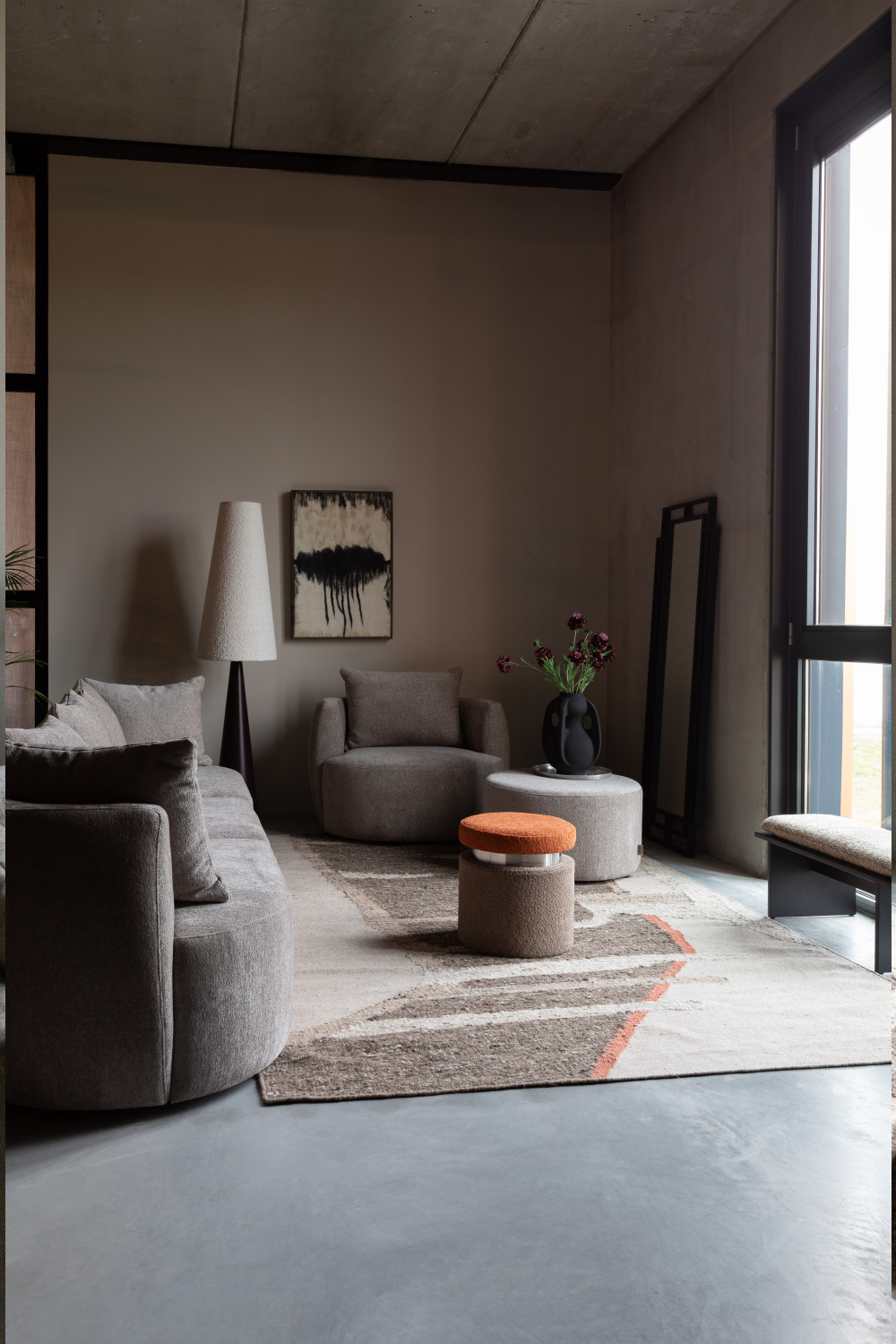 Woven Lounge Barrel Chair | Dutchbone Rocca | OROA.com