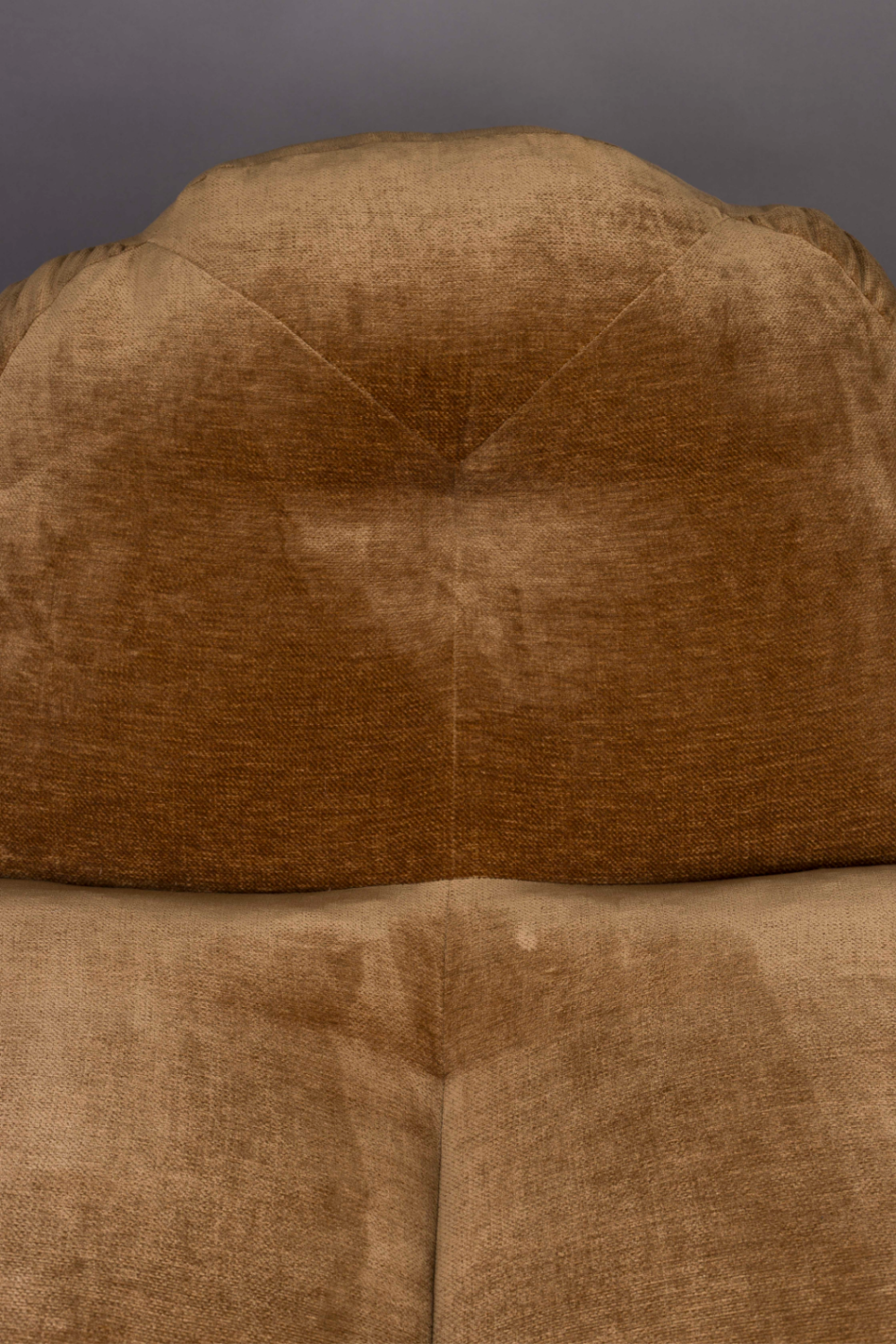 Brown Velvet Lounge Bean Bag | Dutchbone Tombag | OROA.com