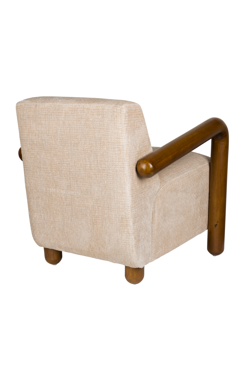 Cream Upholstered Lounge Armchair | Dutchbone Robinson | OROA.com