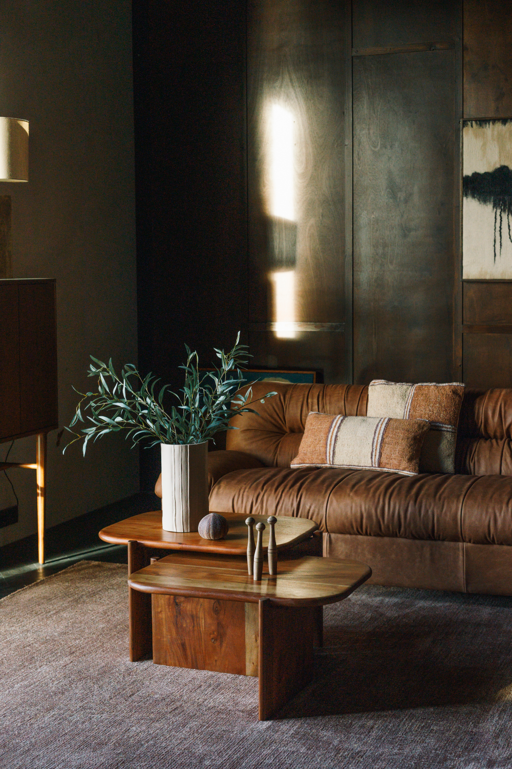 Leather Pleated Sofa | Dutchbone Douglas | Oroa.com