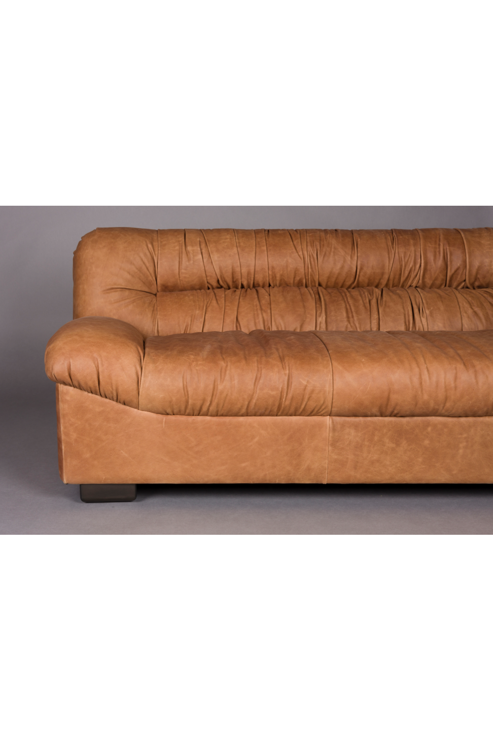 Leather Pleated Sofa | Dutchbone Douglas | Oroa.com