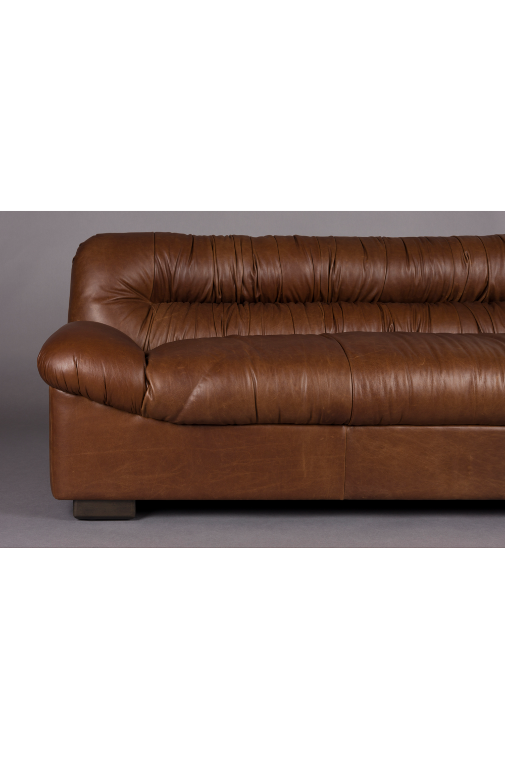 Leather Pleated Sofa | Dutchbone Douglas | Oroa.com