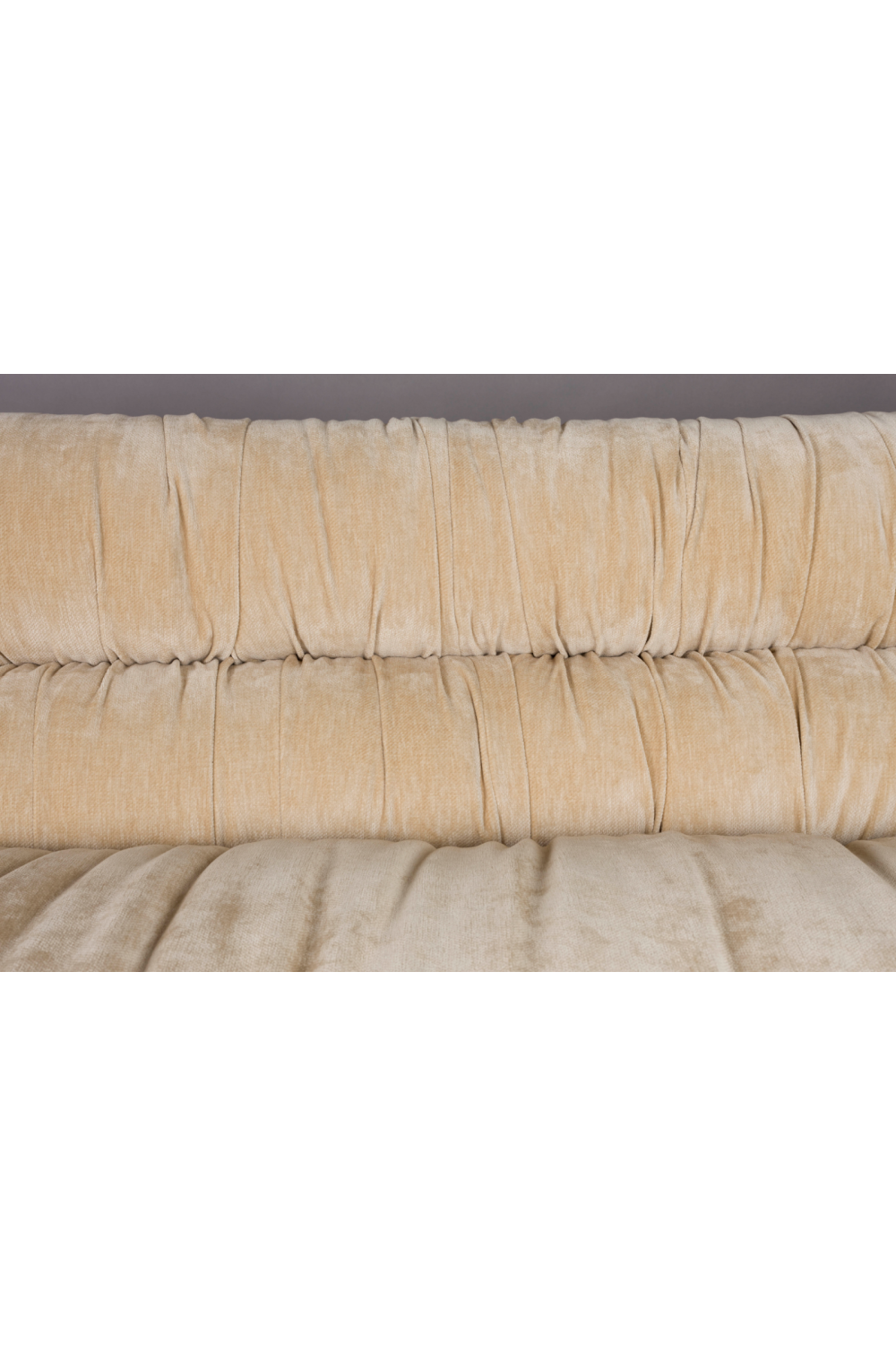 Velvet Pleated Sofa | Dutchbone Douglas | OROA.com