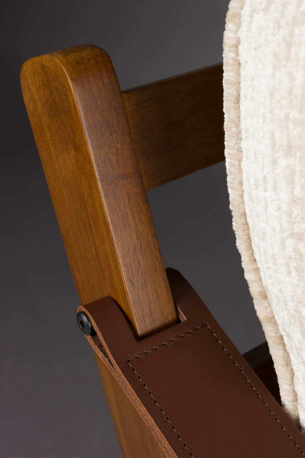 Leather Armed Lounge Chair | Dutchbone Washington | OROA.com