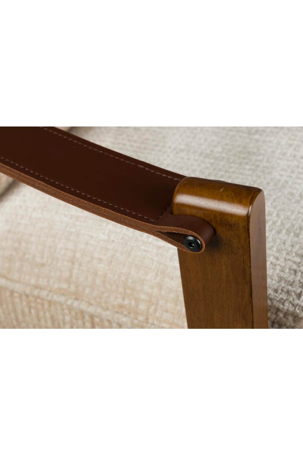 Leather Armed Lounge Chair | Dutchbone Washington | OROA.com