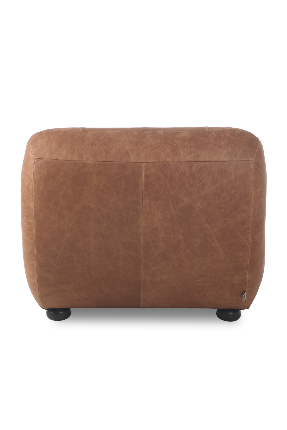 Deep Stitched Leather Lounge Chair | Dutchbone Wyatt | Oroa.com