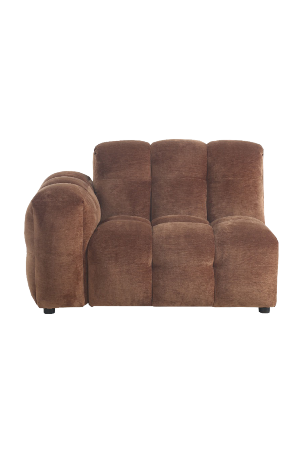 Velvet Left-Armed Sofa | Dutchbone Hackman | OROA.com