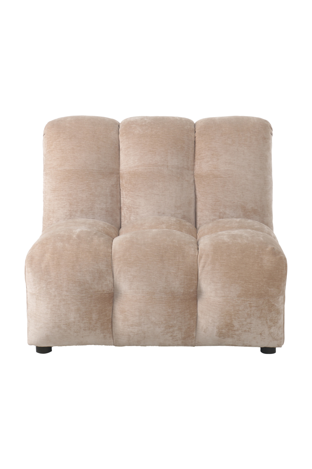 Tufted Velvet Armless Sofa | Dutchbone Hackman | OROA.com