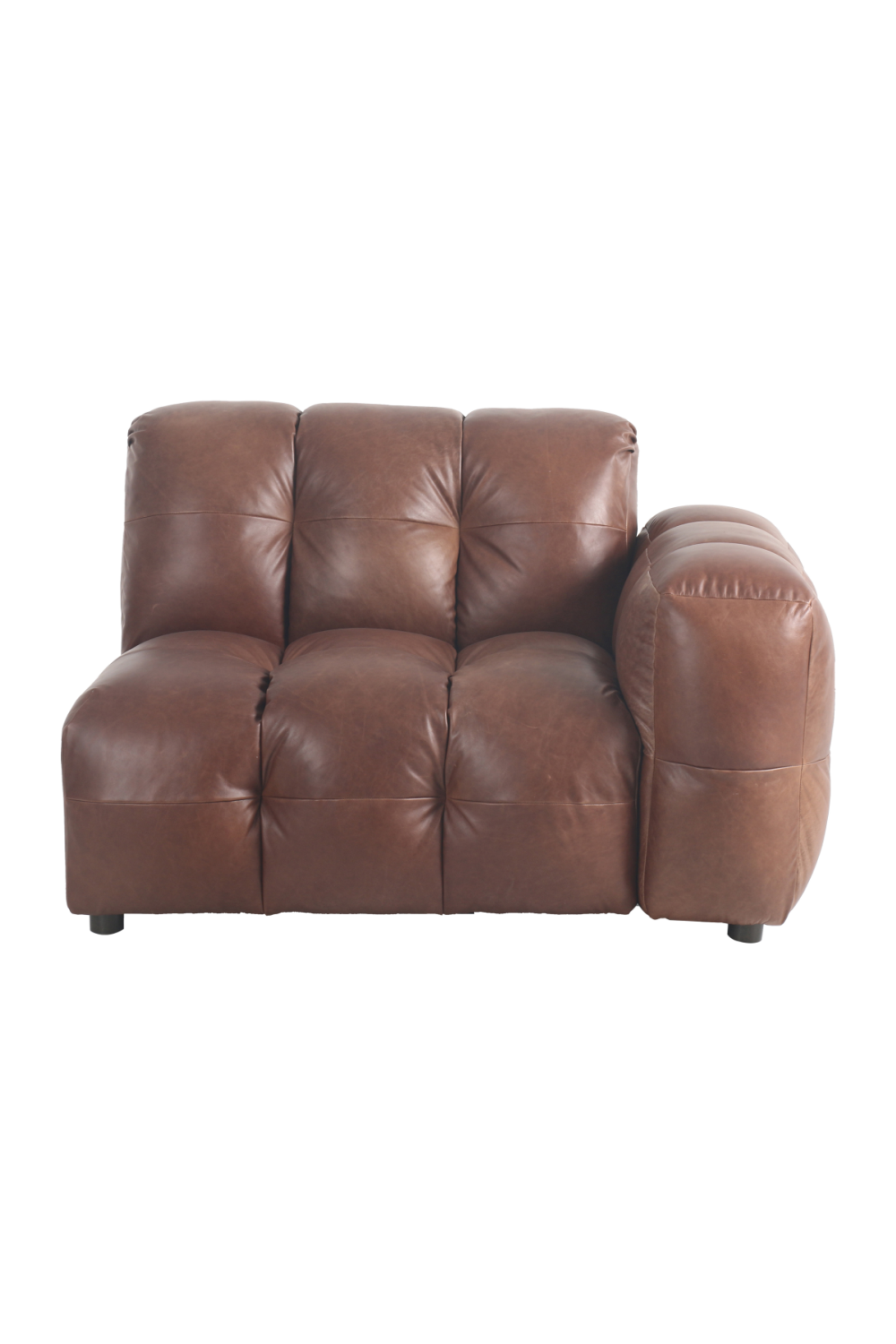 Leather Right-Armed Sofa | Dutchbone Hackman | OROA.com