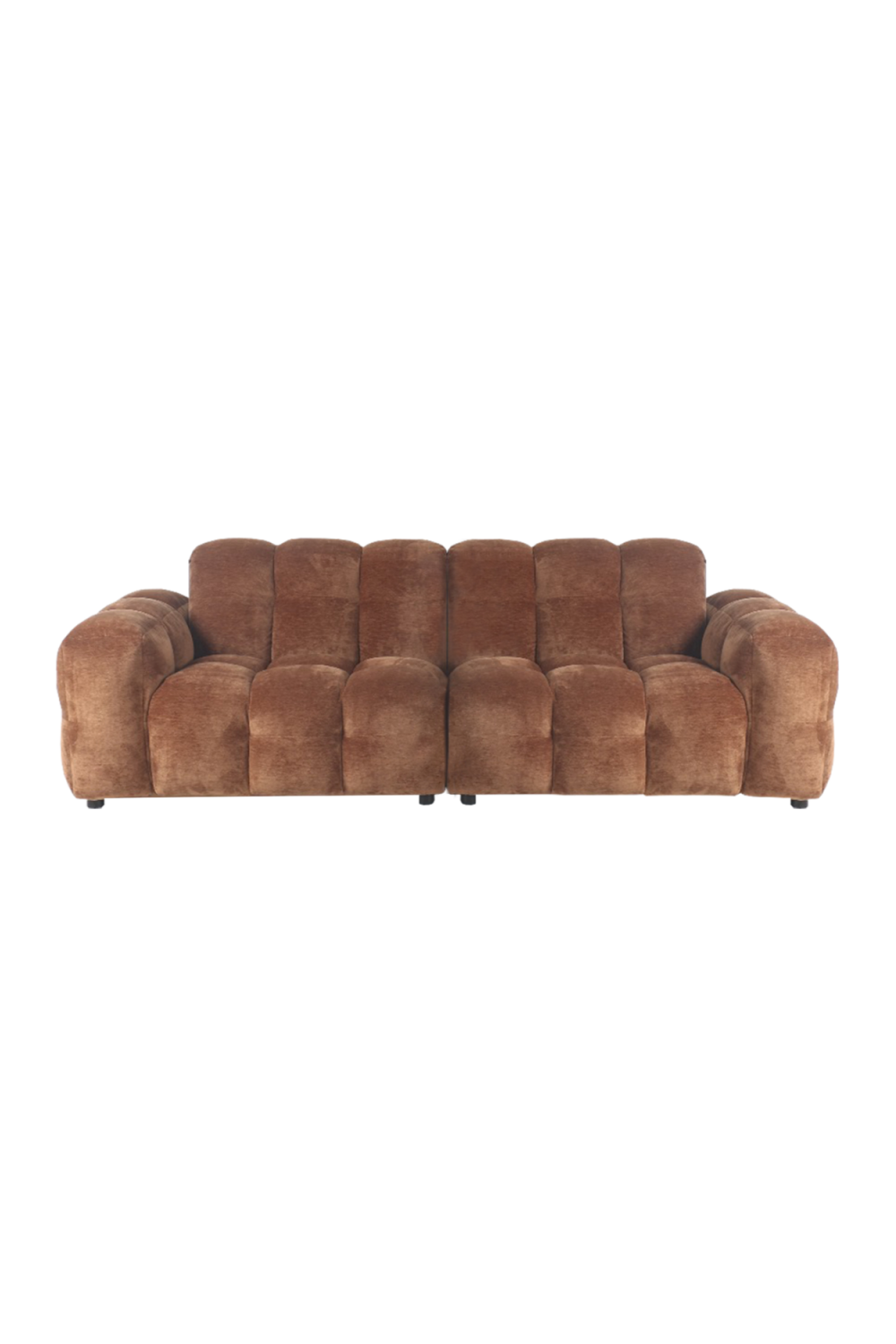 Tufted Velvet 3-Seater Sofa | Dutchbone Hackman | OROA.com