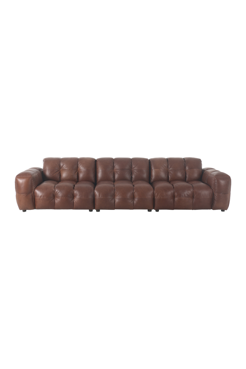 Tufted Leather 4-5-Seater Sofa | Dutchbone Hackman | OROA.com