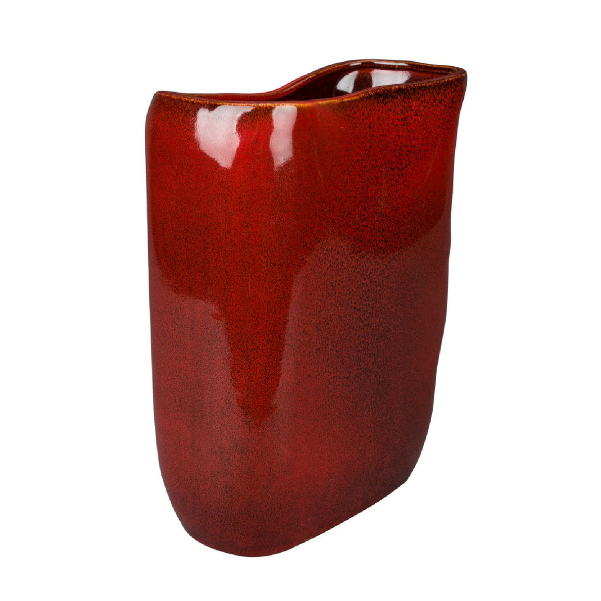 Modern European furniture - Red Ceramic Vase - www.oroa.com | Oroa.com