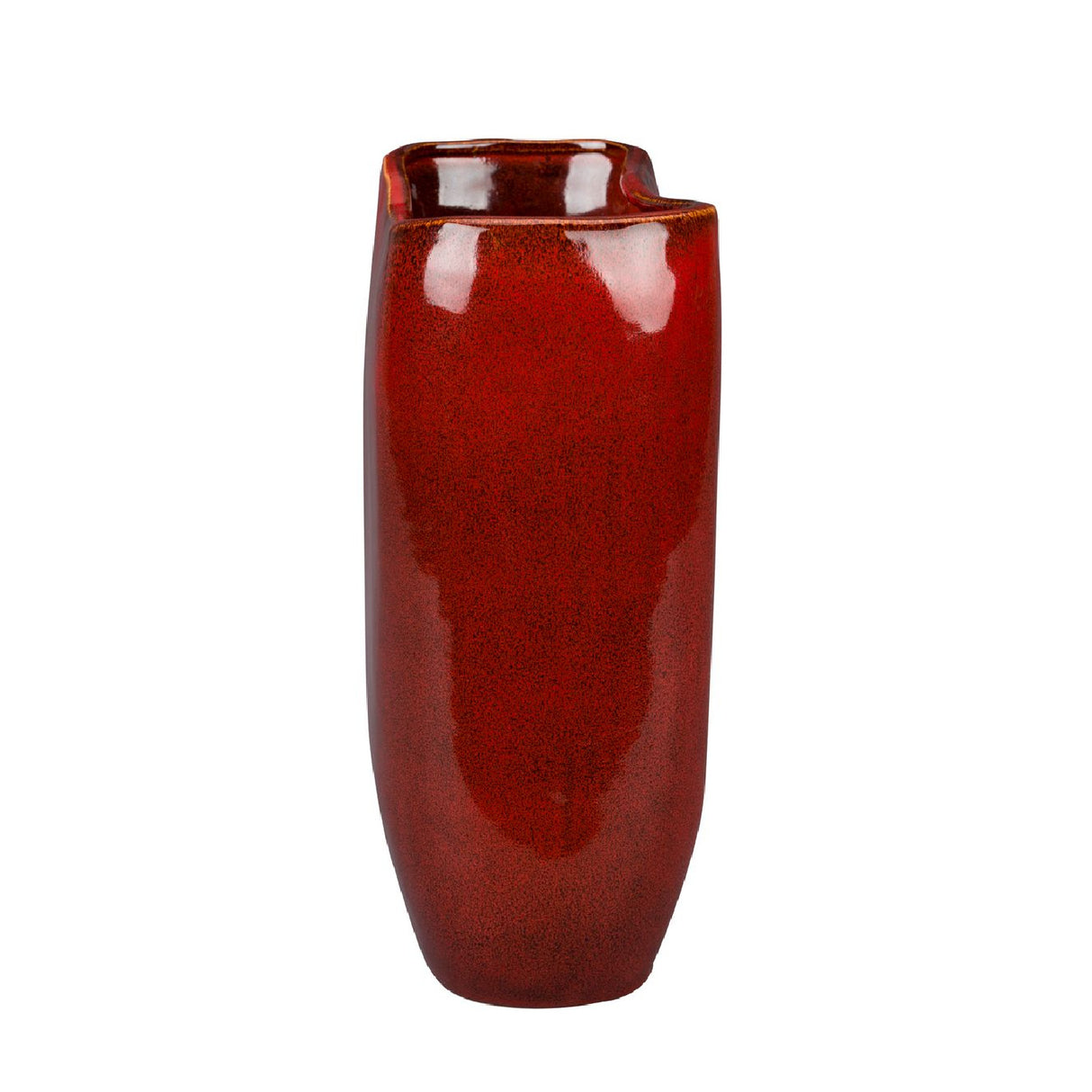 Modern European furniture - Red Ceramic Vase - www.oroa.com | Oroa.com