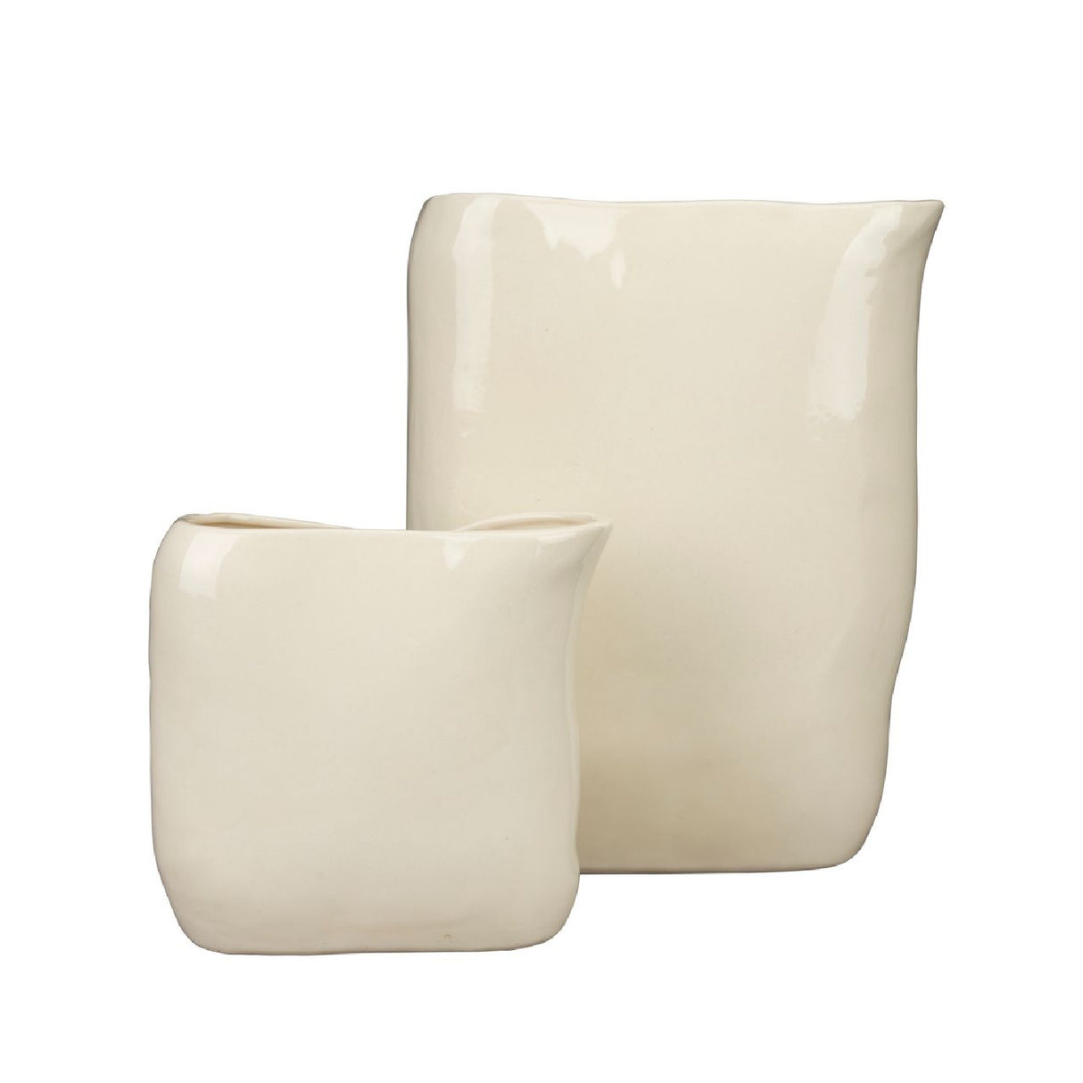 Modern European furniture - Beige Ceramic Vase - www.oroa.com | Oroa.com