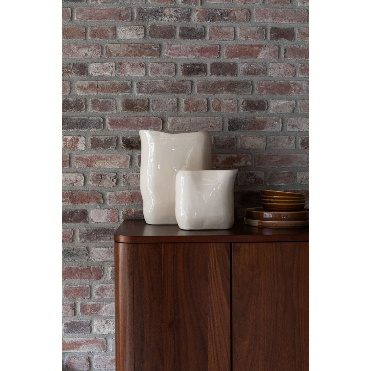 Modern European furniture - Beige Ceramic Vase - www.oroa.com | Oroa.com