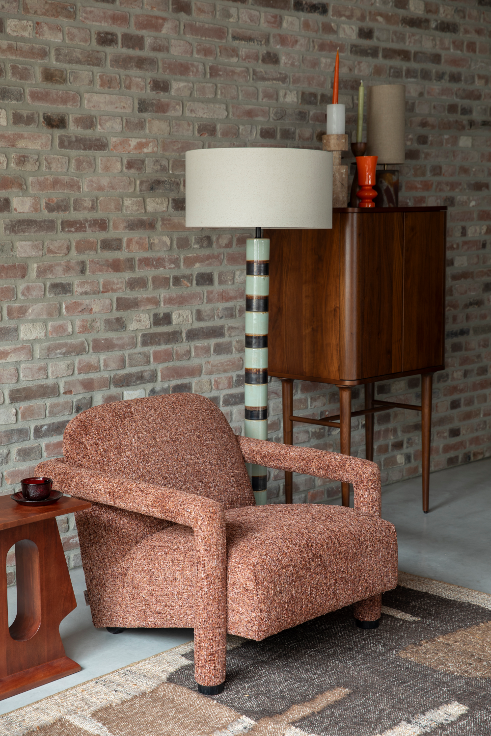 Melange Fabric Lounge Chair | Oroa.com