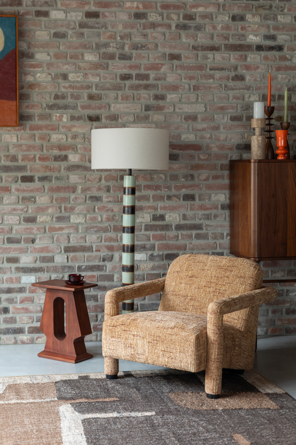 Melange Fabric Lounge Chair | Oroa.com